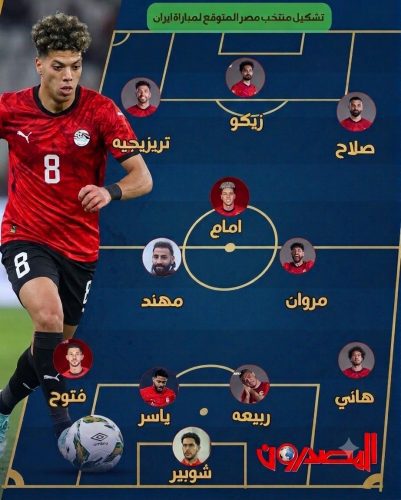 مصر وإيران.. صلاح وتريزيجيه يقودان الفراعنة في معركة الصدارة المونديالية 2 1782332770458